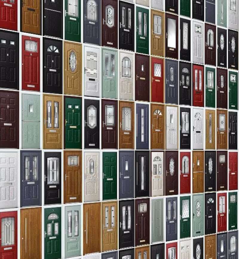 Collage of doors